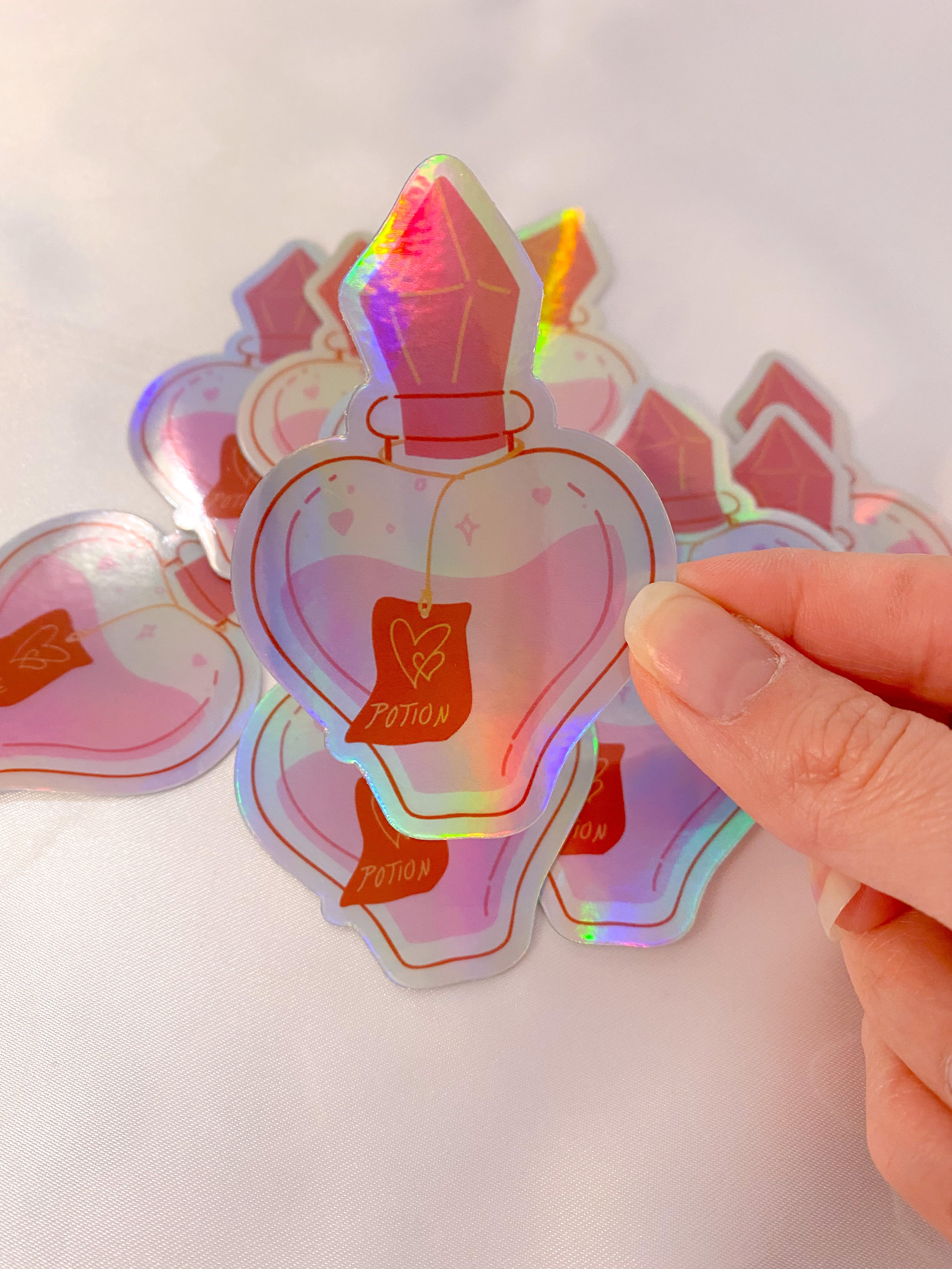 Love Potion Holographic Sticker